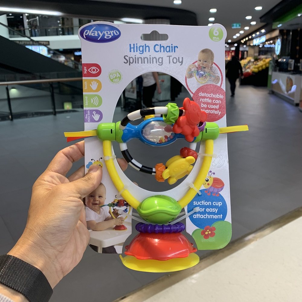 Native Playgro of Australia Baby Puzzle Baby Sensory Hand Grip Moonwheel Appeasement March Rattles to Rattle Toy