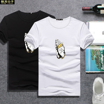 Yu Wenle Chao Brand 2020 Short Sleeve T-shirt Mens Summer Trends Mens Seshy Cotton Loose ins Couple Half Sleeve Shirt