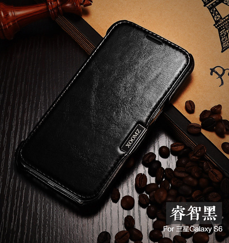 iCarer Vintage Series Side Open Handmade Genuine Cowhide Leather Case Cover for Samsung Galaxy S6 edge Plus & S6 edge & S6
