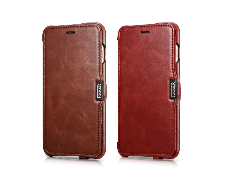 iCarer Vintage Series Side Open Handmade Genuine Cowhide Leather Case Cover for Apple iPhone 6S Plus/6 Plus & iPhone 6S/6