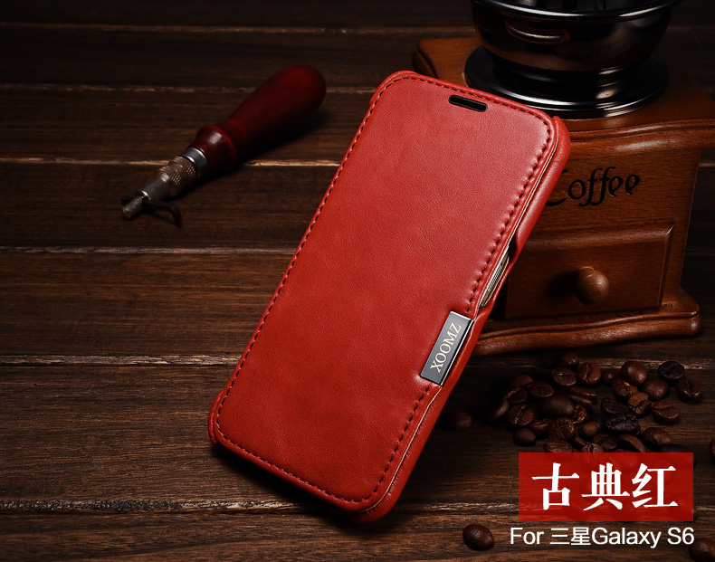 iCarer Vintage Series Side Open Handmade Genuine Cowhide Leather Case Cover for Samsung Galaxy S6 edge Plus & S6 edge & S6