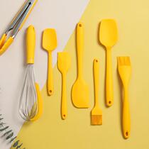 Baking tool stirring silicone set small shovel auxiliary food scraper food grade high temperature resistant kitchen supplies household