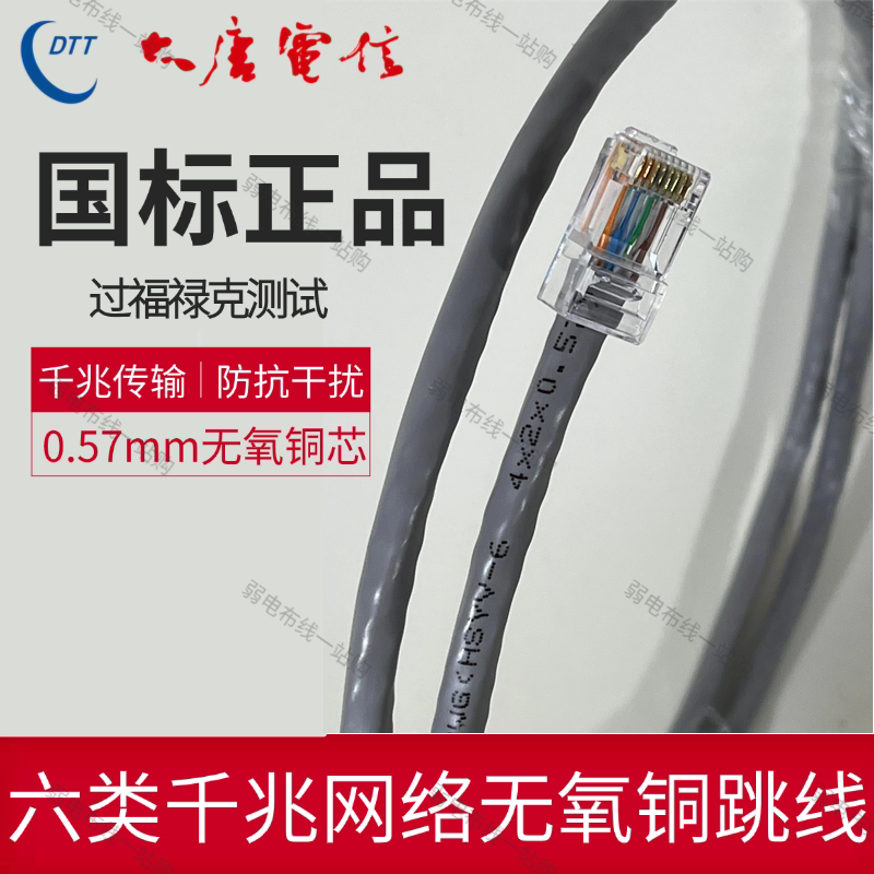 Datang Telecom Category 5/6 Unshielded Network Cable Gigabit Patch Cord for Home Router Computer Broadband Connection
