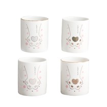 Cat claw Nordic office pen barrel Ceramic makeup brush barrel Makeup brush barrel Desktop eyeliner eyebrow pencil storage tube