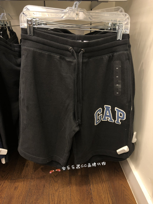 Mua hàng chính hãng trong nước Gap nam logo quần short lông cừu mềm mại và thoải mái 318455 226576 quần bò nam đẹp