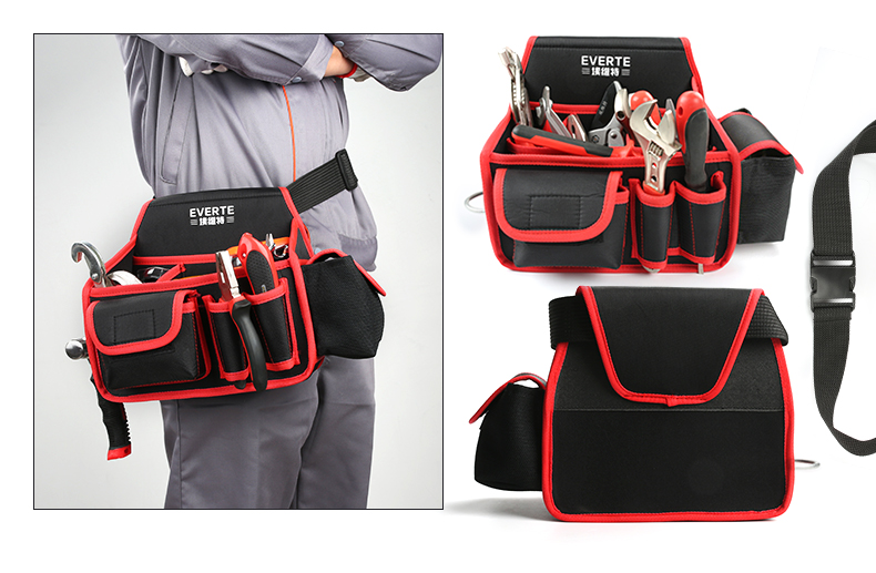 Electrician Tool Bag Eo Pack Electrician Công cụ đa năng Belt Belt Belt Sửa chữa Oxford Canvas Kit - Dụng cụ cầm tay