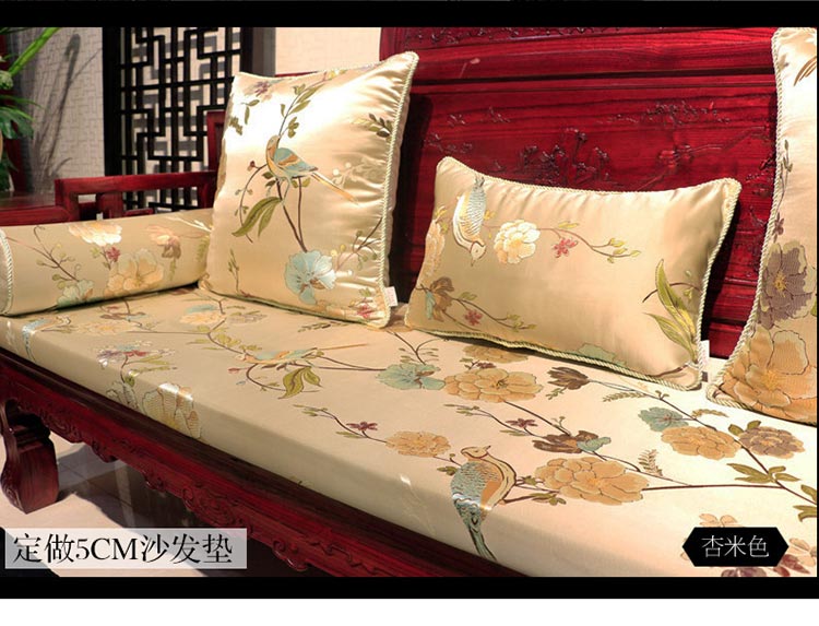 Đệm Trung Quốc gỗ gụ rắn gỗ đồ nội thất sofa đệm cổ điển dày Taishi ghế ăn ghế vòng đệm ghế tùy chỉnh thảm ghế gỗ phòng khách