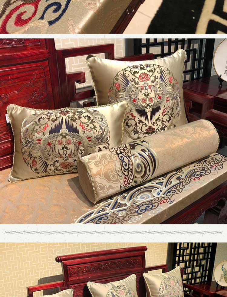 Mahogany sofa đệm đệm Trung Quốc rắn gỗ Luohan nệm Taishi ghế vòng ghế ghế đệm mật độ cao trượt xốp bộ đệm ghế