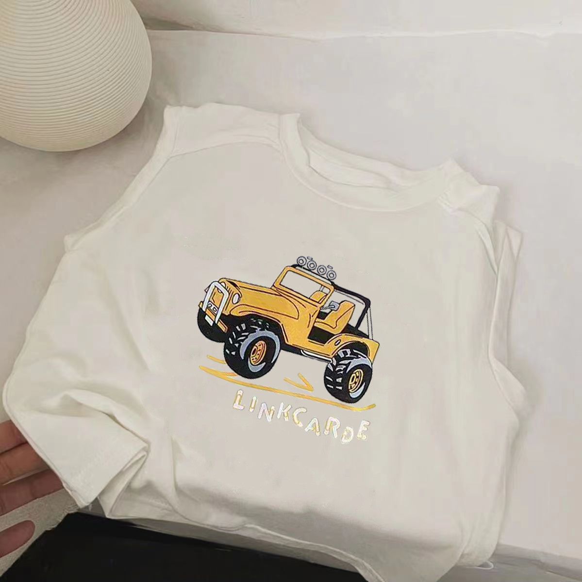 Kids Summer Pure Cotton Cartoon T-Shirt and Shorts Two-Piece Outfit Set O1CN01sPcmUb1guZLBXC5Fd !!2229374202