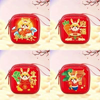 5 новогодних квадратных кошельков