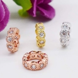 Классический аксессуар, колесо с шестернями, золото 24 карат, микроинкрустация