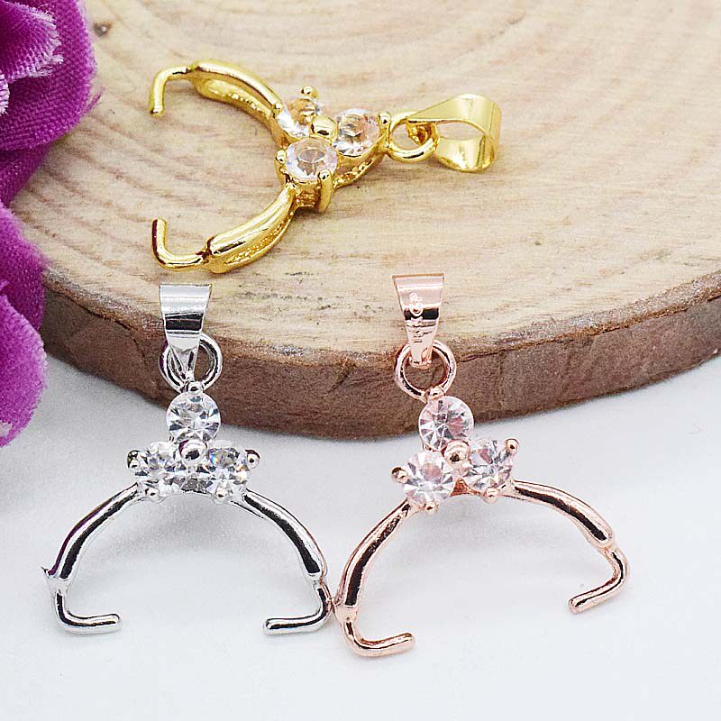 925 half silver button emerald pin button button left and right button diy accessories belt header accessories for cow nose button