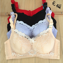  Non-magnetic non-iron security inspection medium-thick underwear anti-light no steel ring adjustment type gathered lace beautiful back bra cover