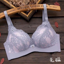  a cup non-magnetic non-iron through the security gate small chest flat chest non-steel ring bra medium thick gathered small cup girl underwear