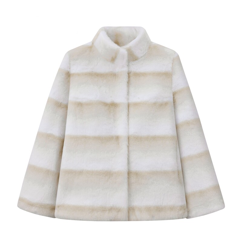 Benefits for Regular Customers: Sag Velvet Mink Non-Dyed Beige Cross Fur Coat for Women Benefits for Regular Customers: Sag Velvet Mink Non-Dyed Beige Cross Fur Coat for Women