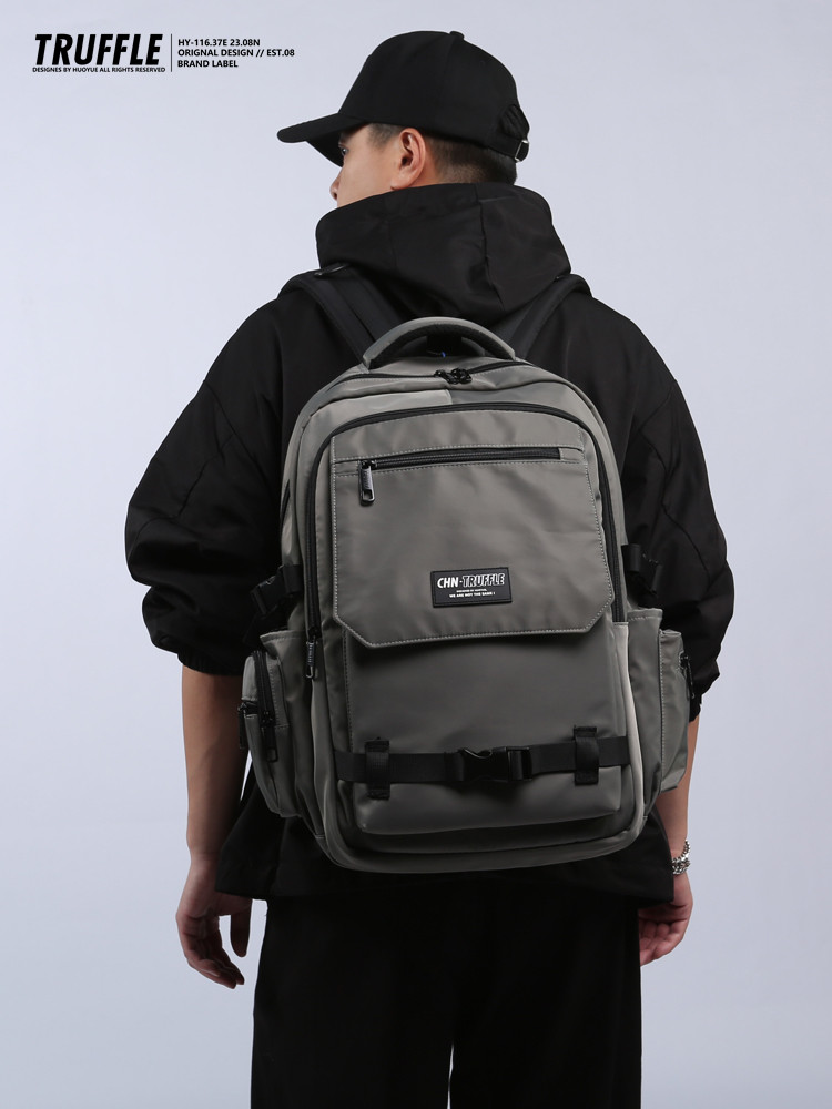 Truffle Backpack Men's Large Capacity 2025 New Model Junior High School Students High School College Students School Bag Travel Backpack Women
