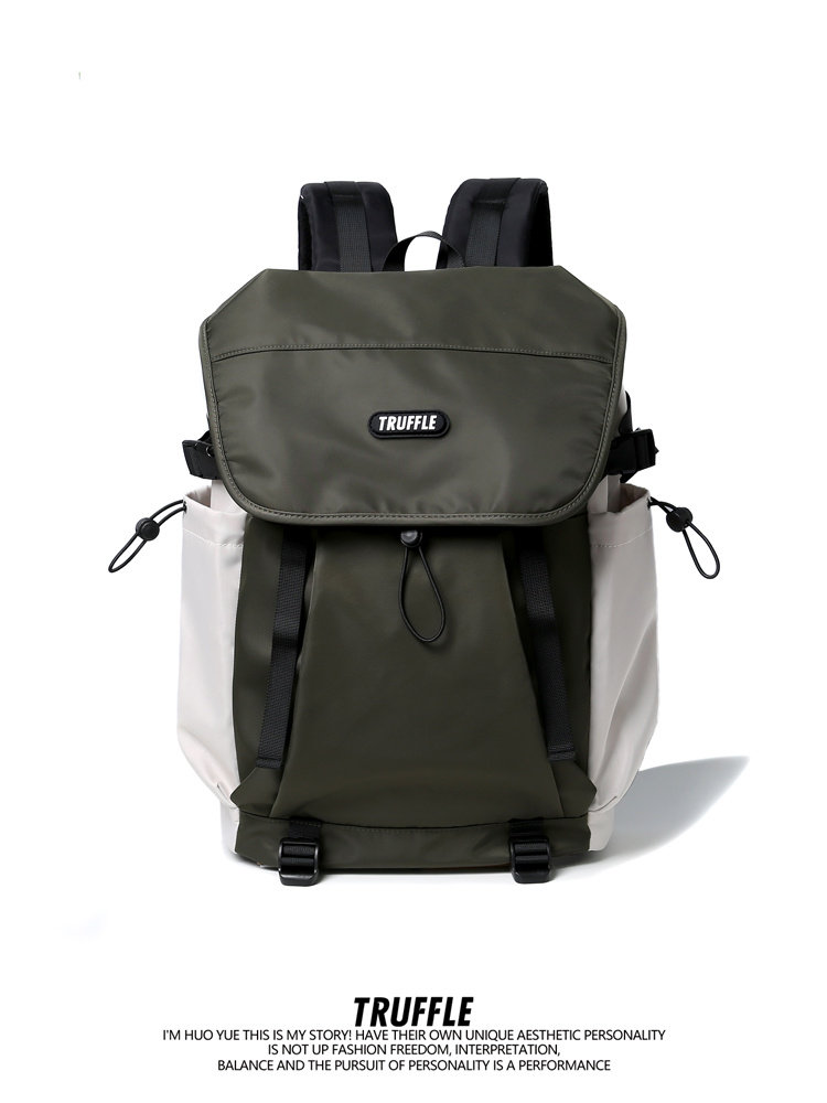 Truffle Casual Outdoor Travel Backpack Men's Large-Capacity Junior High School Student School Bag Female College Student Lightweight Backpack