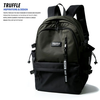 Truffle Trendy Travel Backpack Men's Large Capacity School Bag Women's High School Junior High School Student Computer Backpack College Student