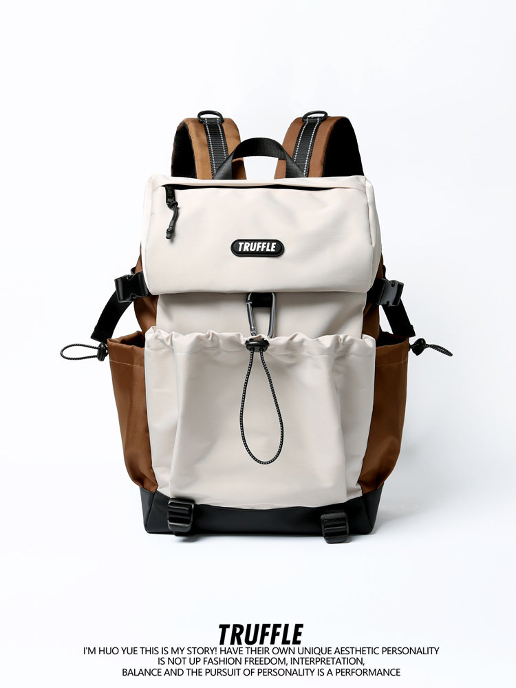 Truffle Trendy Large-Capacity Travel Backpack for Men, Junior High and High School Students, School Bag for Women, Hiking Computer Backpack