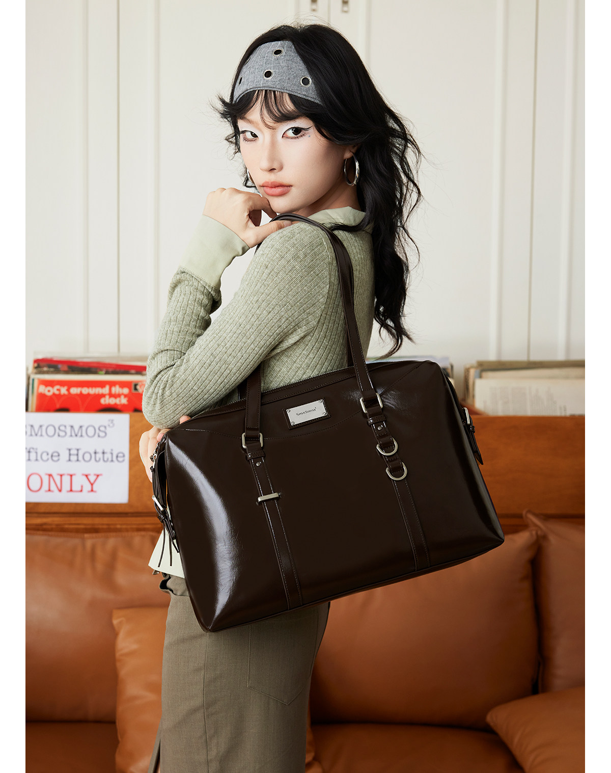 SmoSmos Synthetic Leather Tote Shoulder Bag