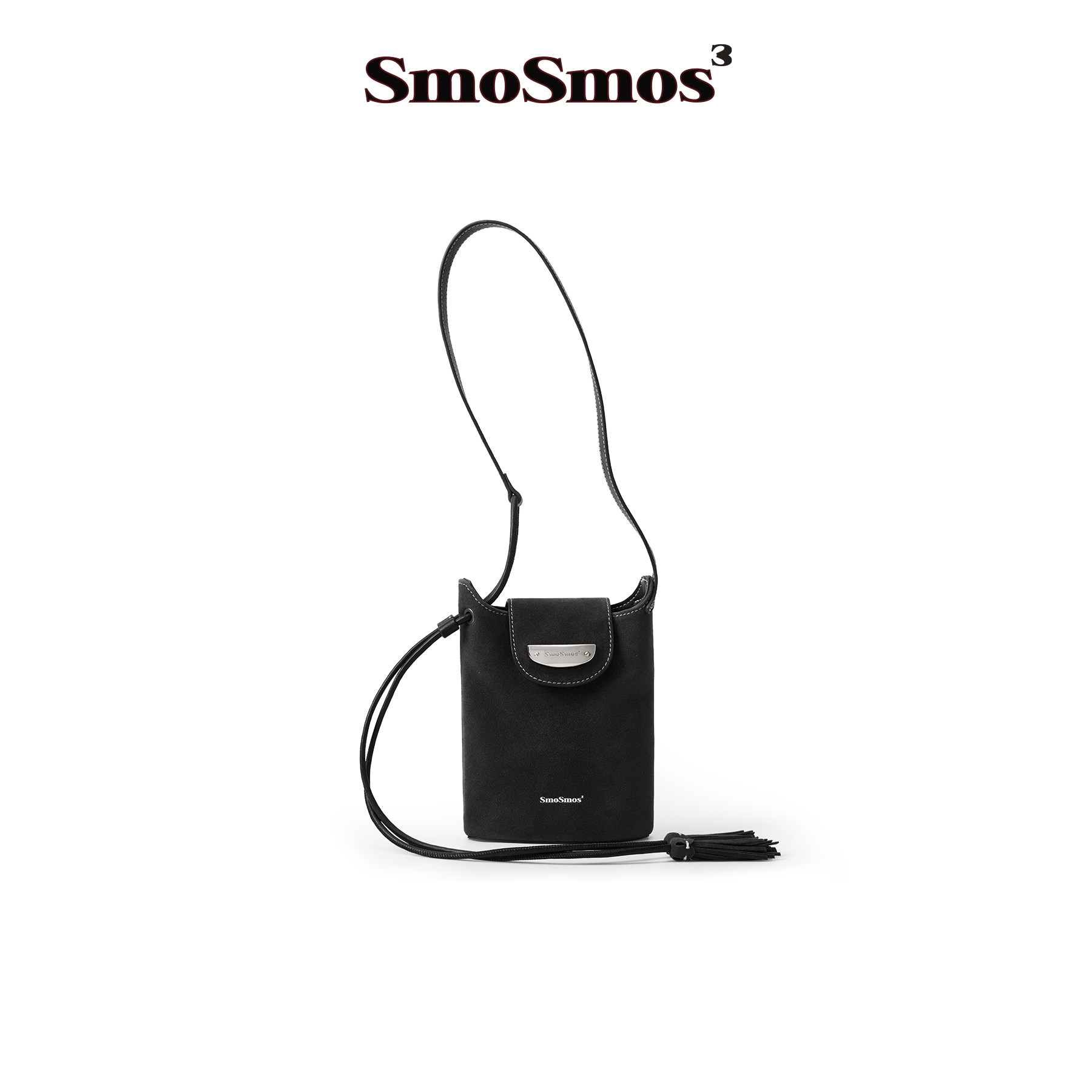 SmoSmos 【Стрелец】 Оригинальная нишевая сумка-мессенджер в западном стиле, мини-замшевая сумка для мобильного телефона с кисточкой, сумка-мессенджер Изображение 1