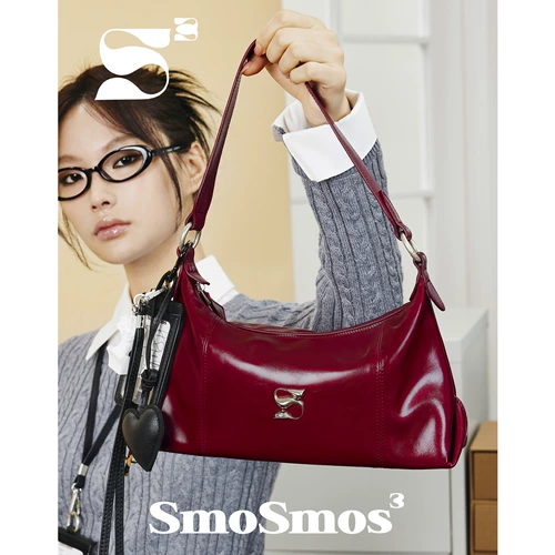Smosmos 【Sirens Bag】 Оригинальные дизайнерские нишевые подмышки Универсальные кроссбудистские женские красные сумки 2025 Новый стиль
