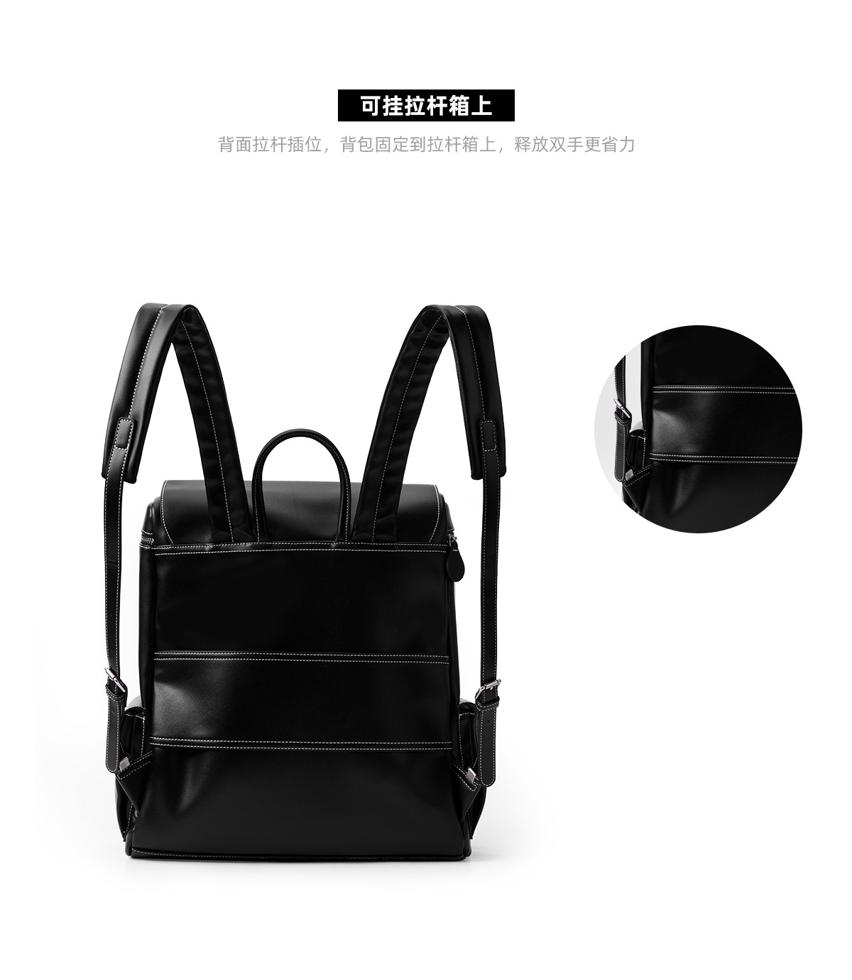 SmoSmos Flap-Top Backpack Fits 16-Inch Laptop