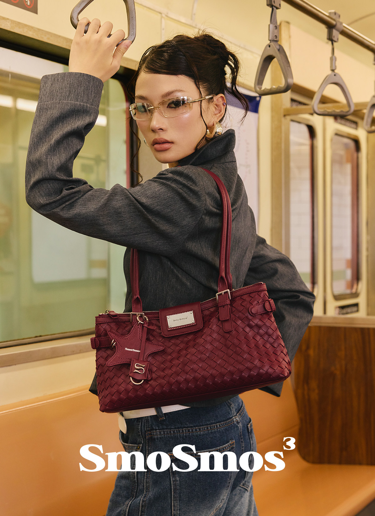 SmoSmos Woven Underarm Bag