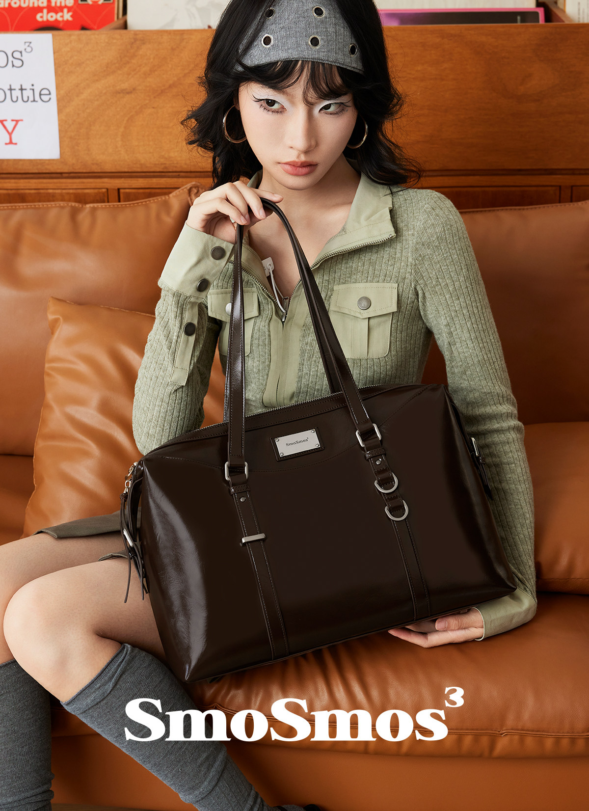 SmoSmos Synthetic Leather Tote Shoulder Bag