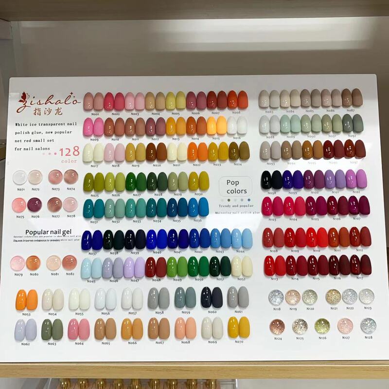 Salon 128-Color Nail Polish Gel 2025 New Model, Popular in All Seasons, Plant-Based Gel for Nail Salons to Open New Stores