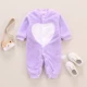 Bộ đồ liền thân flannel cho bé, quần áo, mùa thu đông, ấm áp, quần áo sơ sinh, đồ ngủ nhung san hô, trang phục, romper shop quần áo trẻ em