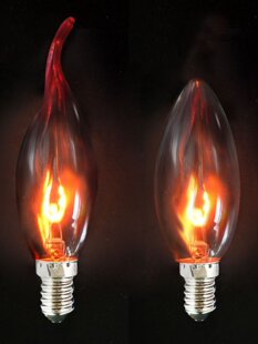 Энергосберегающий E14 пламя лампочка Led источник света Покрытие вольфрамовой проволоки старый желтый красный моделирование пламя свеча Бог Будда декоративный свет