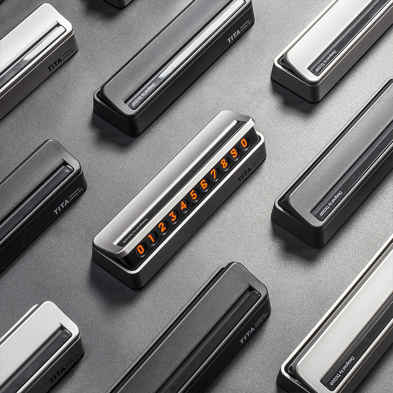 Temporary parking number plate creative car mobile phone car high-end supplies number retention device moving car card moving car phone plate