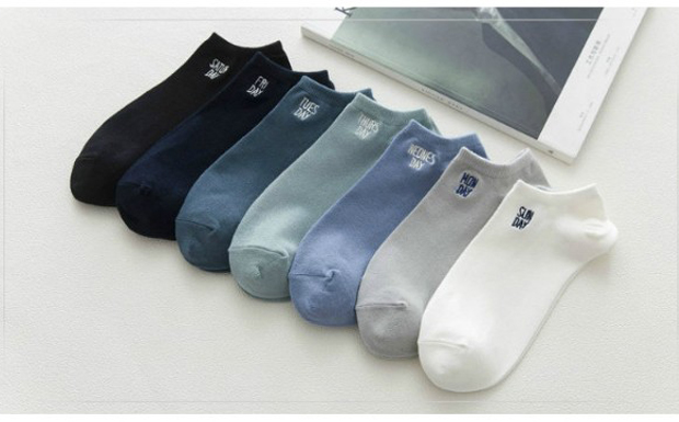 Vài vớ nam giới và phụ nữ vớ mùa hè xu hướng cá tính thấp để giúp nông miệng cotton eo ngắn tuần Nhật Bản 7 đôi