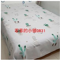 Cartoon cotton thickened sheets cotton rough cloth canvas four seasons cloth custom single double bed single pillowcase