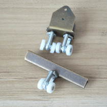 Bamboo Curtain Accessories Aluminium Core Single Double Wheels Plastic Pulley Single Wheel