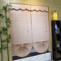 Day Style Bamboo Curtain hotel Curtains Tea Building Roller Shutters Box compartment Partition Simple Sector Curtain Bamboo Blinds Curtain blinds blinds