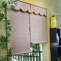 Classical Bamboo Curtain Roller Shutters Hotel Curtains Finished Bamboo Roller Shutters Box Compartment Partition Bamboo Door Curtain Lifting Shading Bamboo Roller Shutters