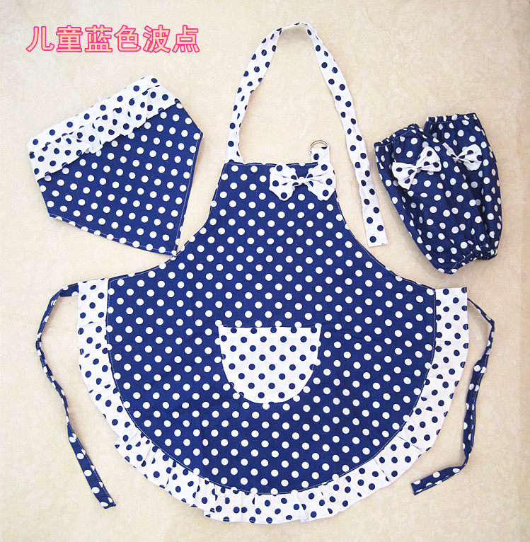 Full Cotton Parenting Suit Children drawing Fine Arts Game over Home Performance Costume Adult Apron Anti-Wear-Taobao