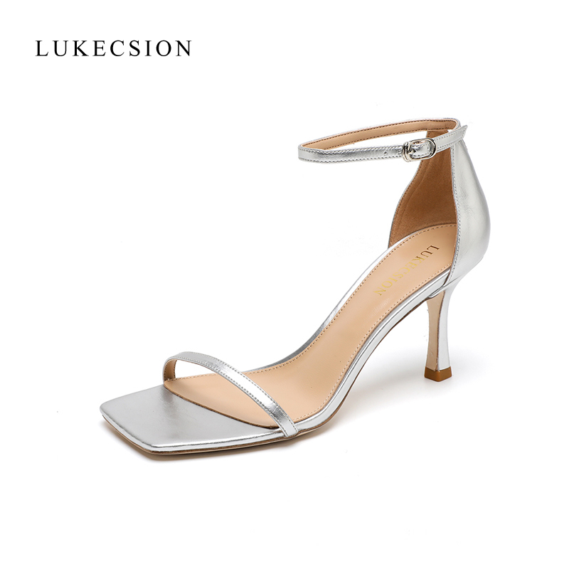 Lukecsion High-Heeled Sandals for Women, Designer Style, Niche, Elegant, Socialite, Single Strap, Sexy, Versatile High Heels Lukecsion High-Heeled Sandals for Women, Designer Style, Niche, Elegant, Socialite, Single Strap, Sexy, Versatile High Heels