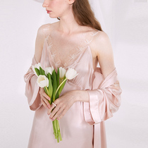 Not JUST Pajama true silk morning gown custom lace pyjamas woman wedding bride gift bridesmaid sleeping robe