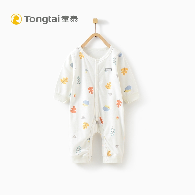 Child Tai Autumn Winter Baby Clothes Newborns Closed Crotch Khays 1-12 Months Men And Women Babies Pure Cotton One-piece Clothes