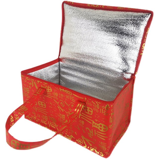 Festive Summer and Autumn Style Beef, Mutton, Seafood Frozen Products Insulated Bag Refrigerated Fresh-keeping Bag Aluminum Foil Insulated Bag No. 345