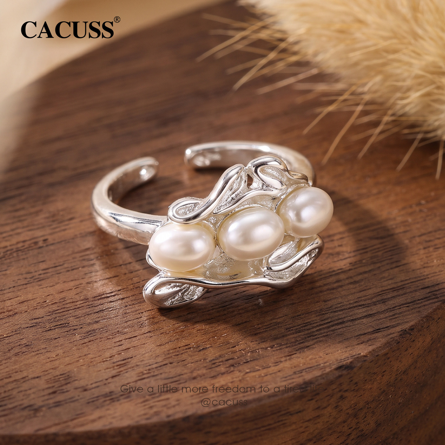 CACUSS vintage niche imitation pearl ring