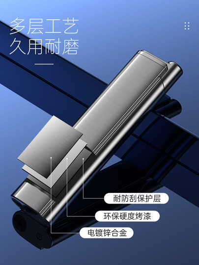 Inflatable lighter for boyfriend, customized creative, trendy, windproof, compact and exquisite lighter for men's birthday gift