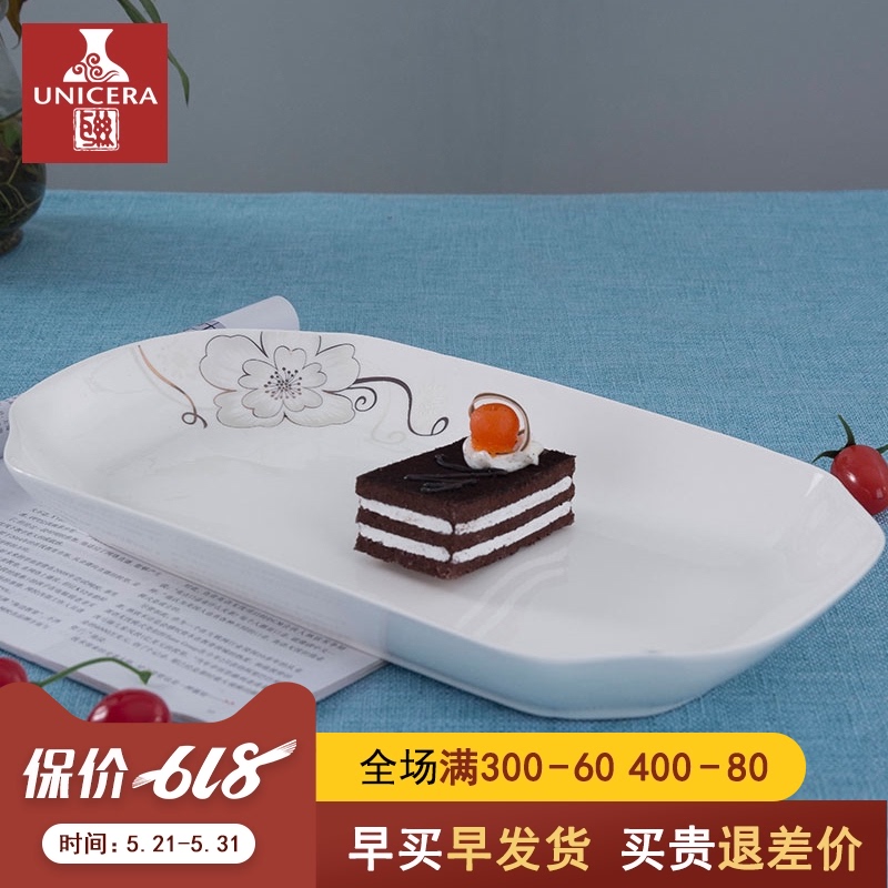 Jane eyre describes ipads porcelain tableware ceramics couples large baking steamed fish dish fish dish rectangular plate oval plates