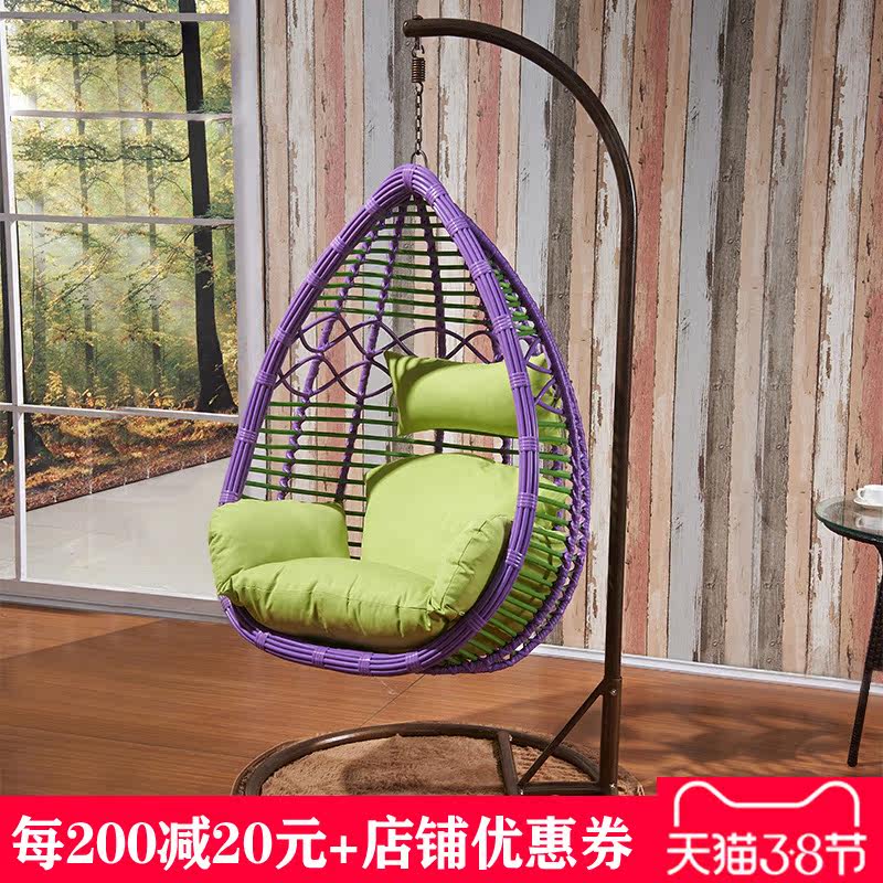 Nacelle Rattan Chair Bird Nest Chair Mesh Red Rocking Chair Nacelle BASKET Home Hammock Room Balcony Drop Cradle Chair Lift Chair