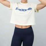 XPODIUM Модная комфортная дышащая летняя сверхлегкая футболка с коротким рукавом для спортзала для тренировок для отдыха, круглый воротник