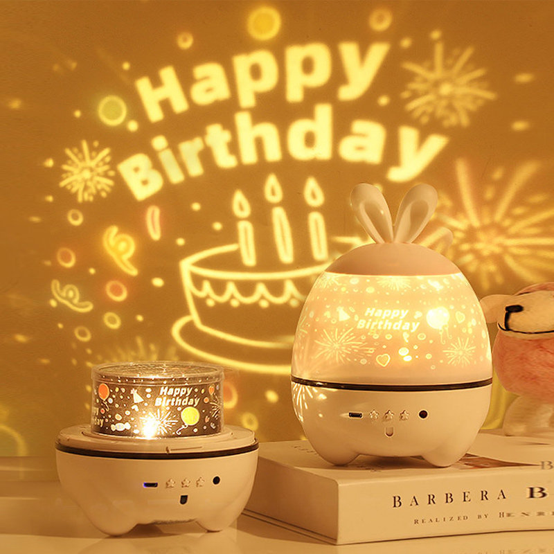 Romantic rotating creative starry sky projector lamp dream starlight universe bedroom children sleep starry night light