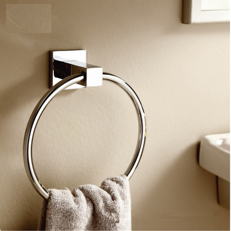 Export German stainless steel hand towel ring Towel hanging bathroom hanging clothes ring European style toilet hardware pendant